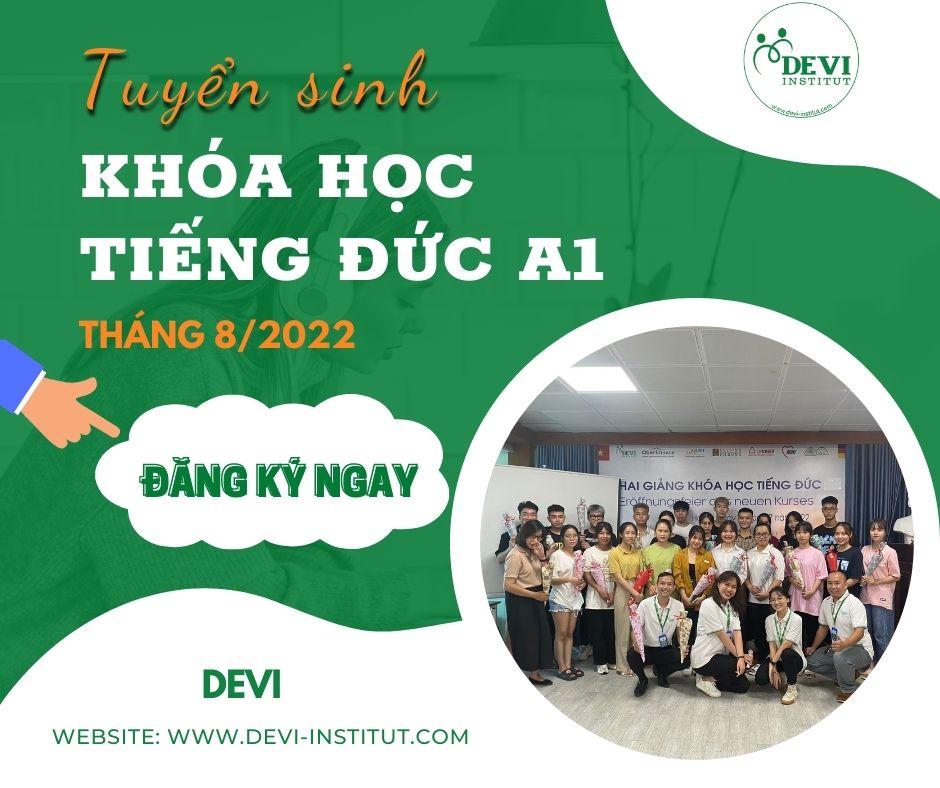 DEVI TUYỂN SINH KHÓA HỌC TIẾNG ĐỨC A1