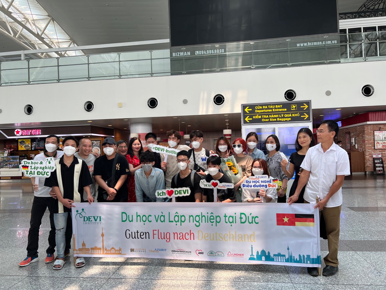 Hành trình đoàn bay du học nghề điều dưỡng Azurit Hansa